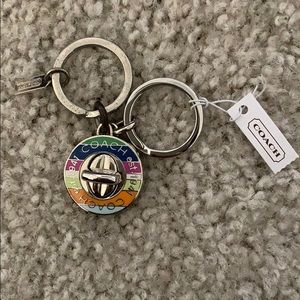 Coach Turnlock Valet Key Chain